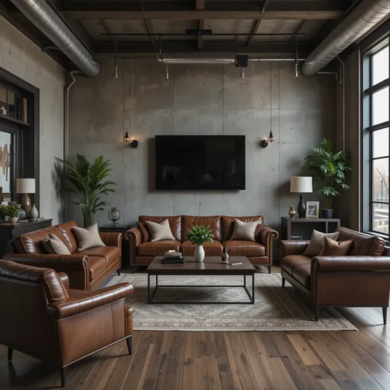 Vintage Industrial with Metal Accents