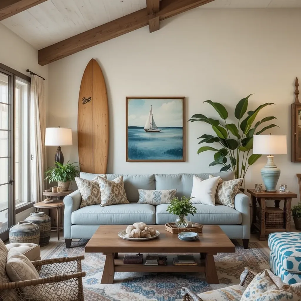 Vintage Surfboard as Decor