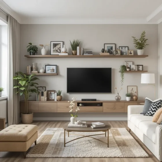 Wall-Mounted Shelves for Smart Storage