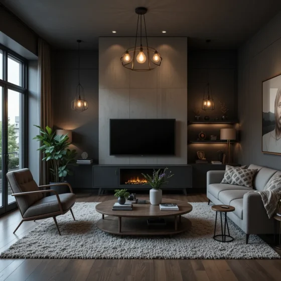 Warm Lighting with Edison Bulbs