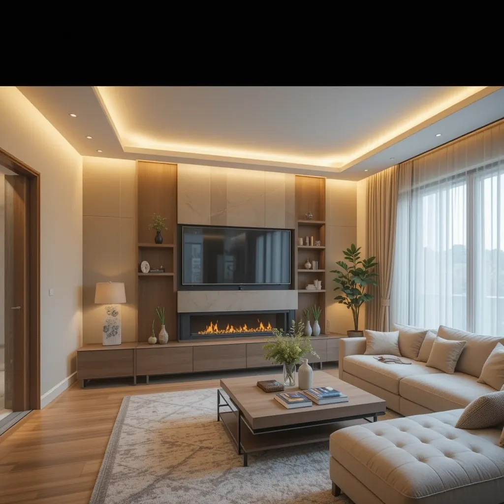 Warm Recessed LED Cove Lighting