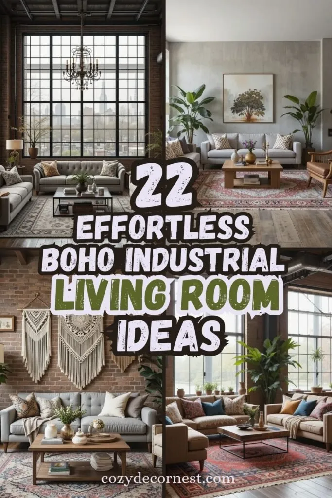 boho industrial living