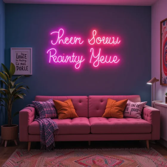 Personalized Neon Sign for a Cool Aesthetic