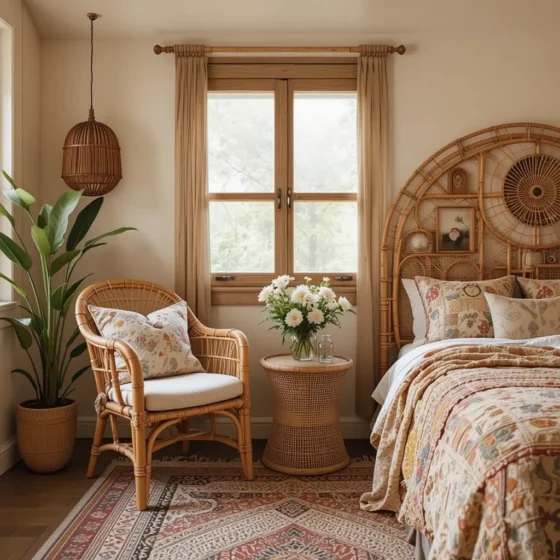 Bamboo or Rattan Furniture Pieces