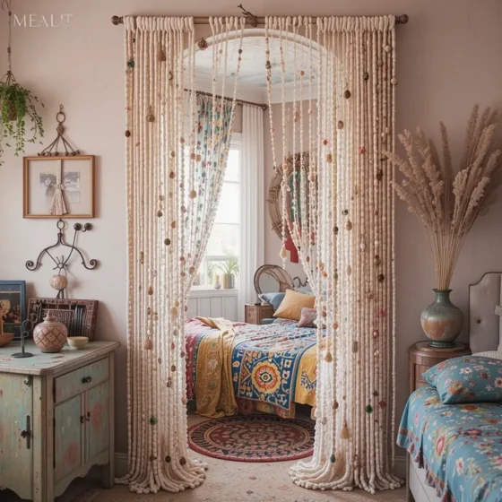 Beaded Curtains for a Playful Entrance