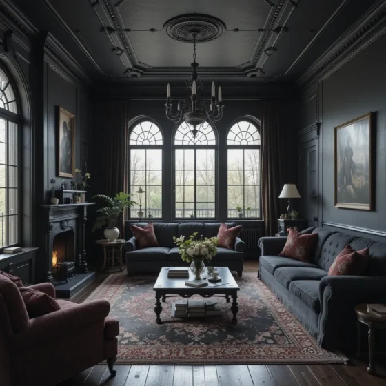 Black Painted Ceiling