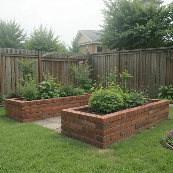 Brick Raised Bed