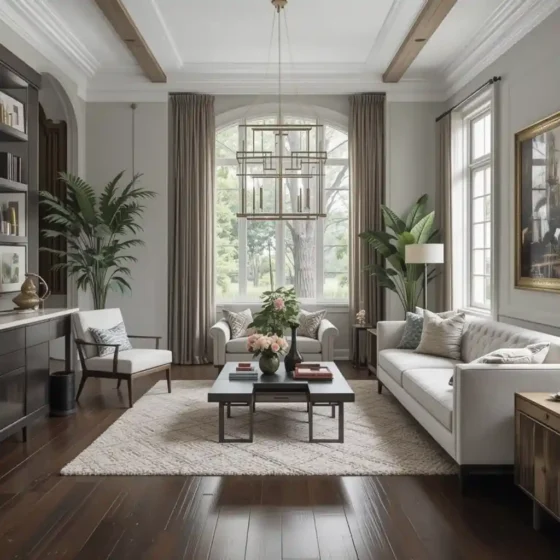 Bring in Greenery for a Fresh Contrast