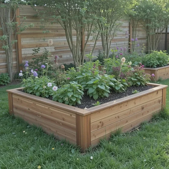 Classic Wooden Frame Bed