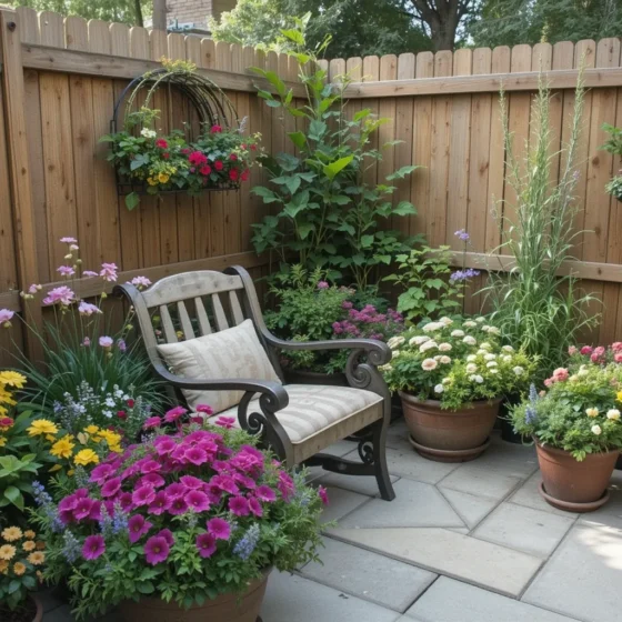 Container Garden Seating Area