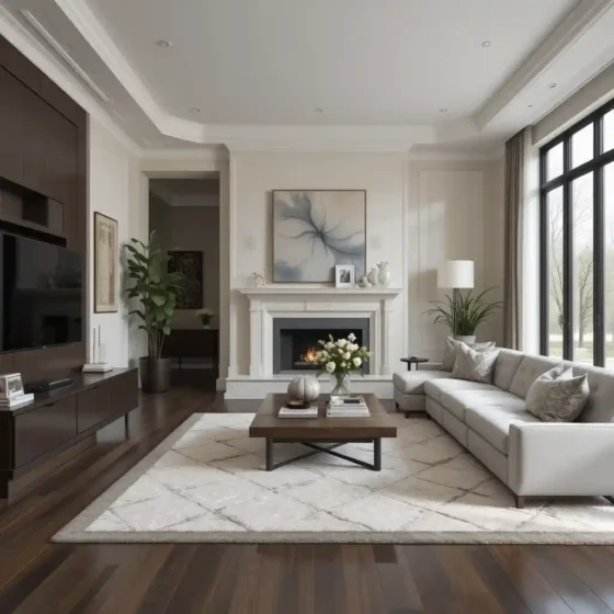 Contrast with Light-Colored Walls