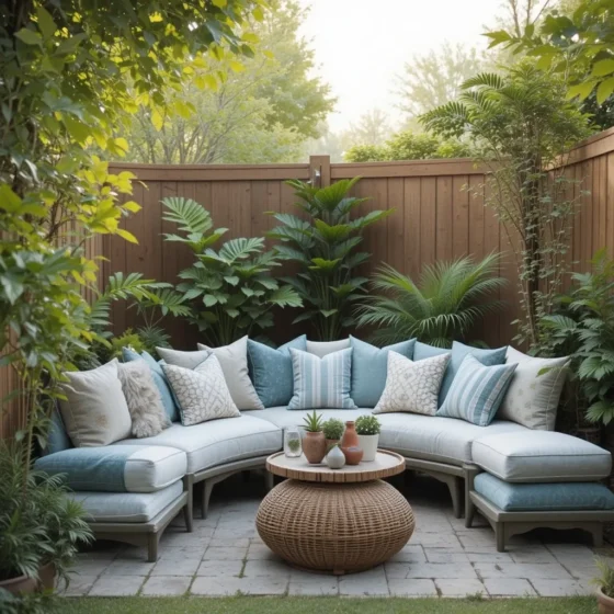 Cozy Corner with Outdoor Cushions