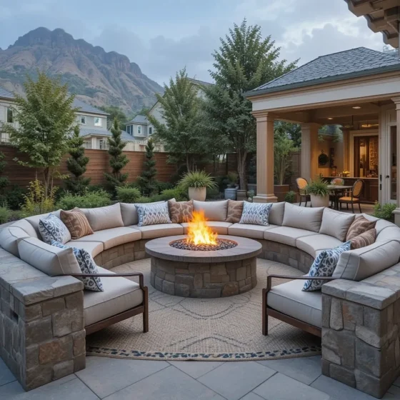 Create an Open-Air Pit for a Breezy Feel