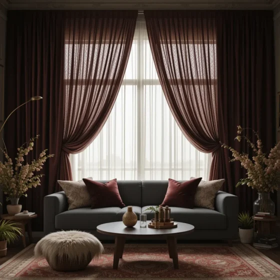 Dramatic Floor-to-Ceiling Curtains