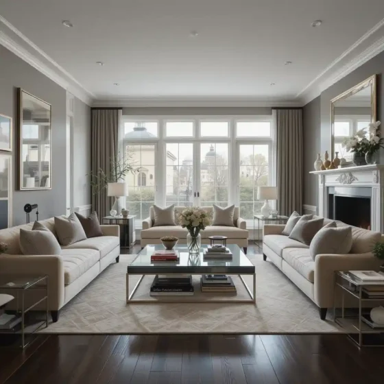 Elevate with Mirrored or Glass Decor