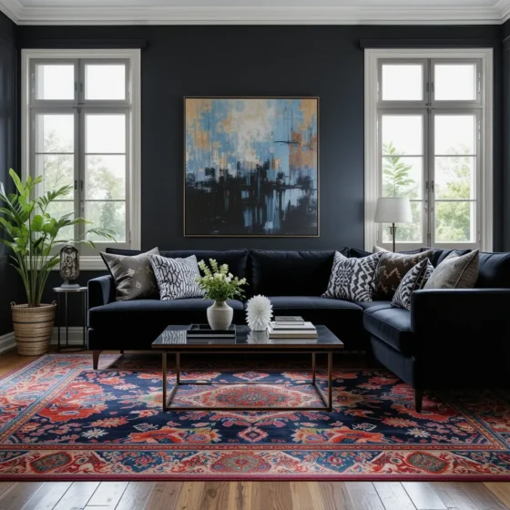 Enhance with a Statement Rug