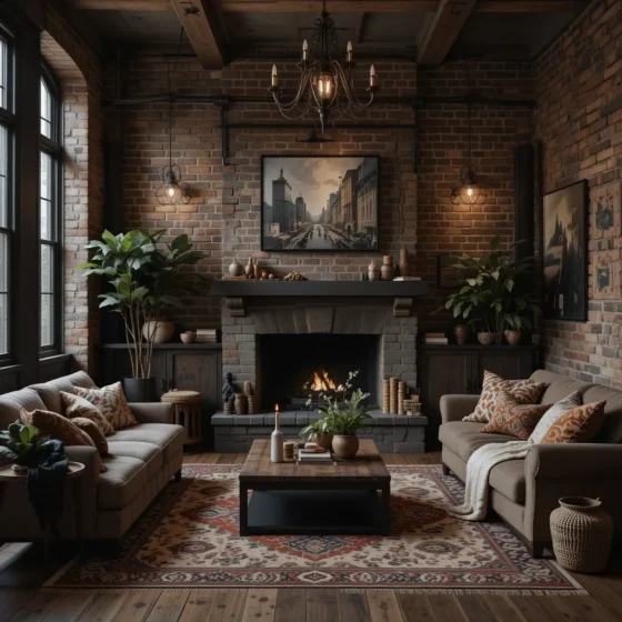 Exposed Brick Walls for an Urban Boho Feel