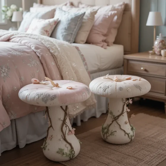 Faux Mushroom Stools or Nightstands