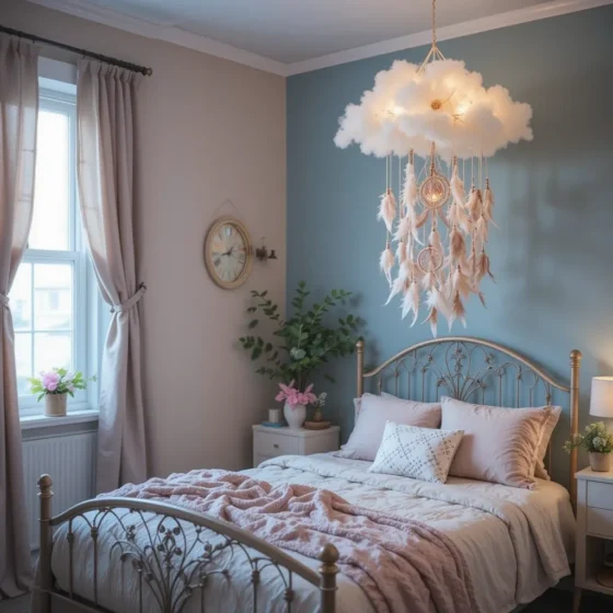 Floating Cloud Mobiles or Dreamcatchers