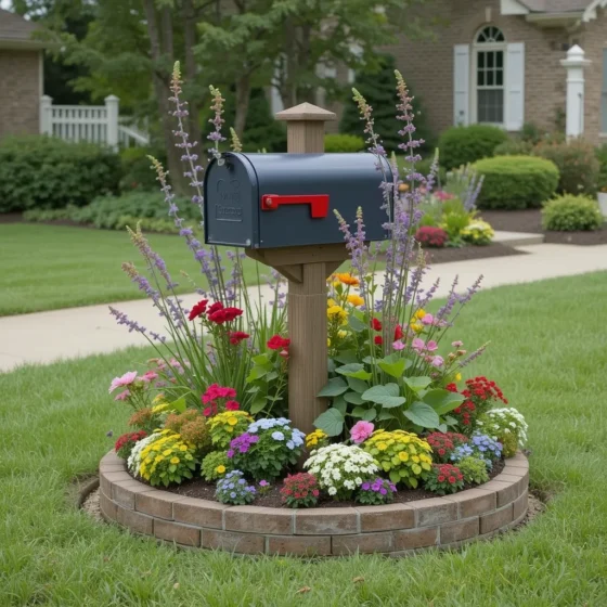 Flower Bed Around the Mailbox