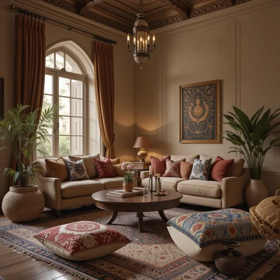 Layer Textiles for a Cozy Ambiance