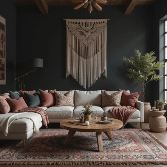 Layered Textiles for a Cozy Feel