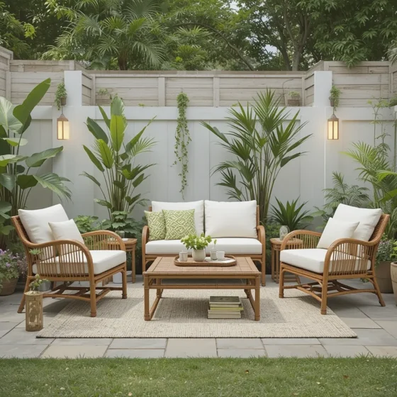 Modern Rattan Furniture Set