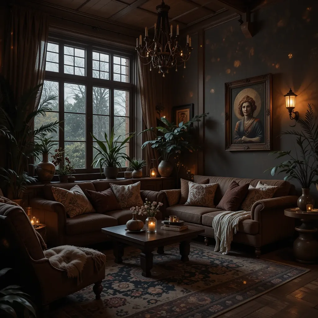 22 Dark Boho Living Room Ideas for a Cozy, Moody Aesthetic