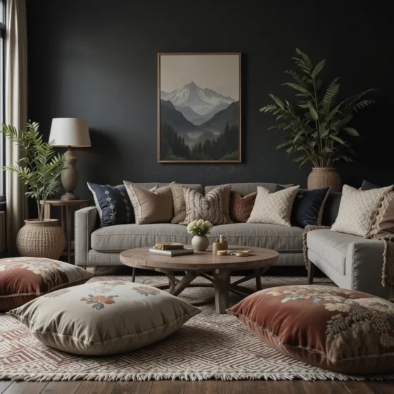 Oversized Floor Cushions for a Laid-Back Vibe