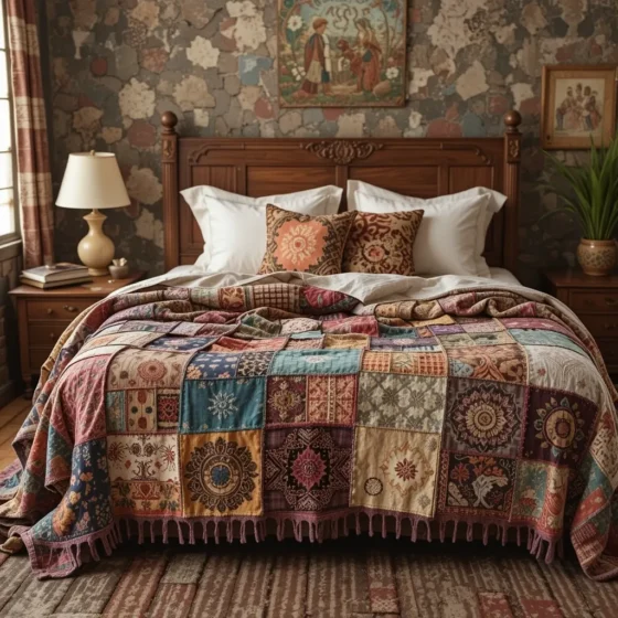 Patchwork Quilt for Artistic Warmth