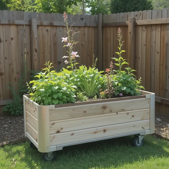 Raised Bed on Wheels