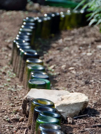 Recycled Bottle Border