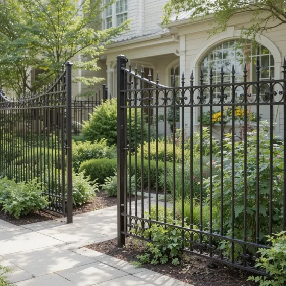 Sculptural Iron Fencing