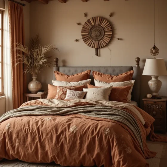 Terracotta Bedding for a Cozy Pop