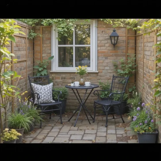 Tiny Patio Café Setup