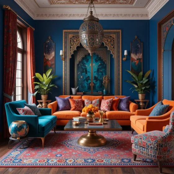 Use Vibrant Jewel Tones for an Authentic Look