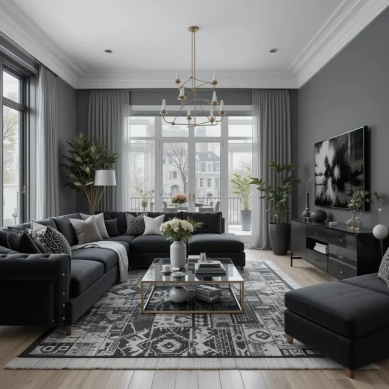 Use a Black and Gray Color Palette for a Sleek Look