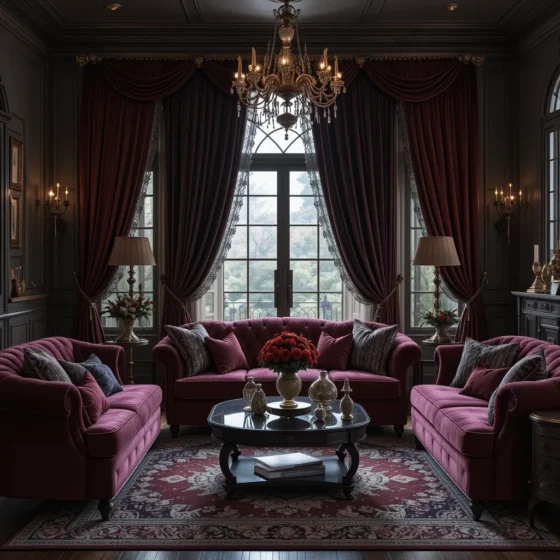 Velvet and Lace Layering