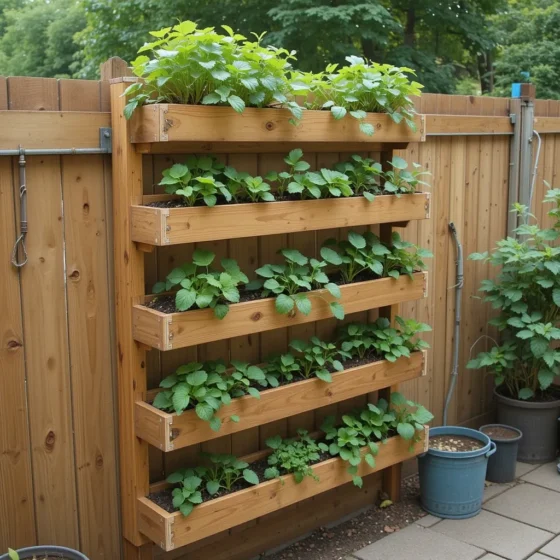 Vertical Wall Planter Bed