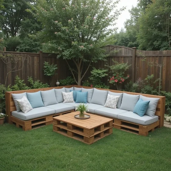 Wood Pallet Seating Area