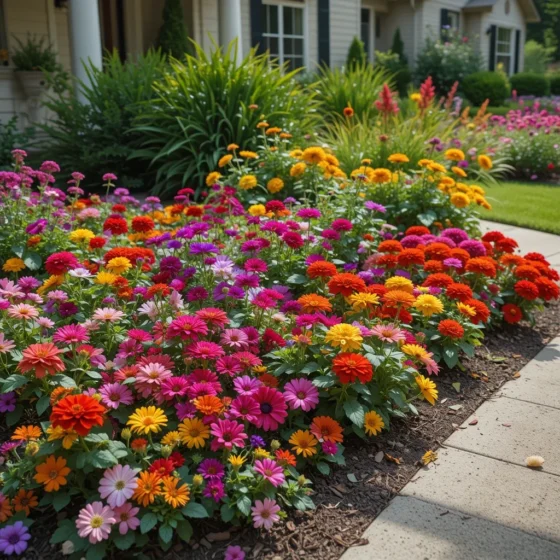 Add Colorful Flower Beds