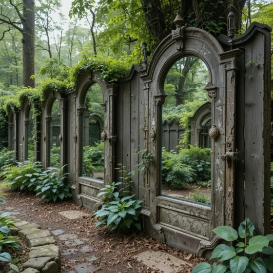 Antique Mirrors for a Portal Illusion