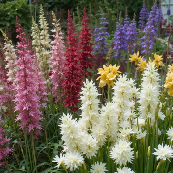 Astilbe and Iris Combination