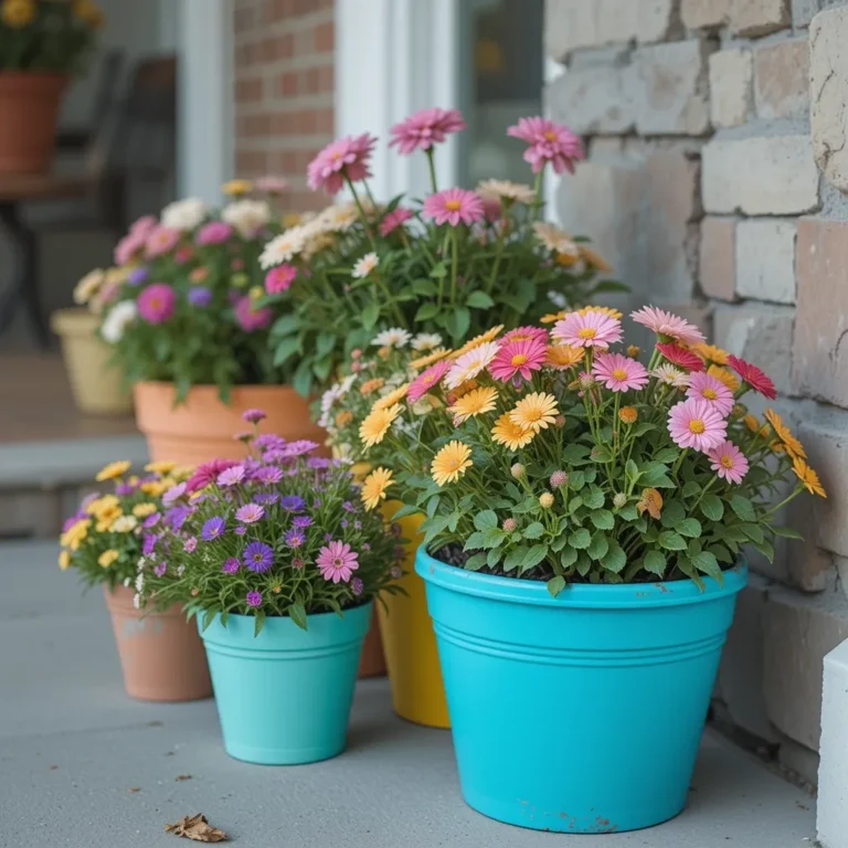 Brightly Painted Pots for a Pop of Color
