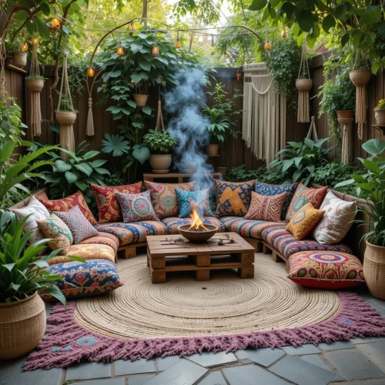 Comfy Boho Seating Corner