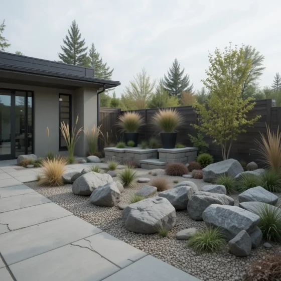 Contemporary Rock Garden