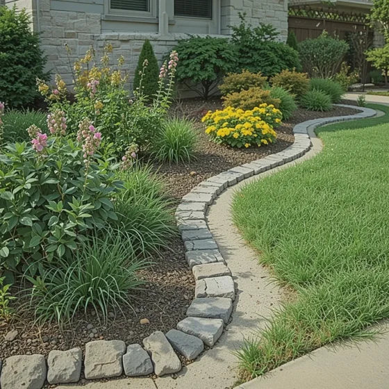 Create a Garden Border with Edging Stones