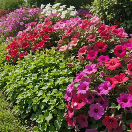 Creeping Jenny and Petunias