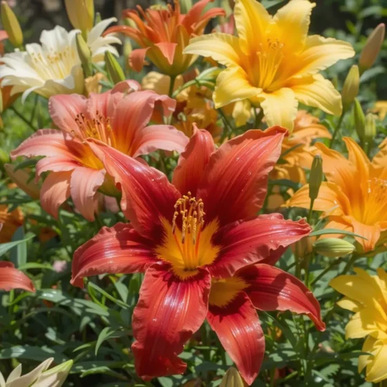 Daylilies in Bold Colors
