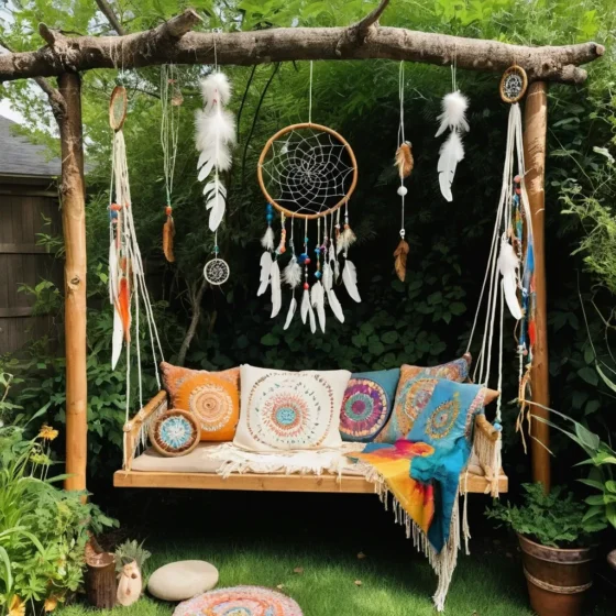Dreamcatchers Hanging from Branches